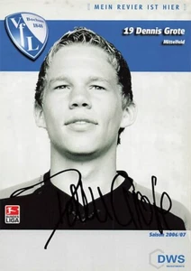 Tarjeta de autógrafo Dennis Grote UH VFL Bochum 2006-07 original firmada 2164 F - Imagen 1 de 2