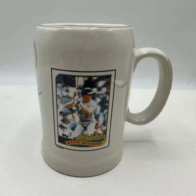 Mark McGwire #25 Oakland A's Topps карточка дебютанта кружка чашка реликвия традиция - Изображение 1 из 4