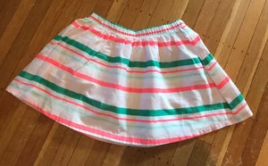 Gymboree Island Cruise Girls  Neon Striped Pull-On Skirt, Size:6 EUC - Picture 1 of 2