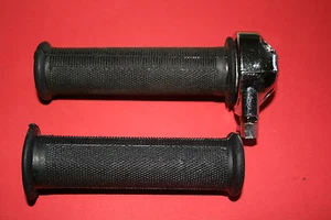 CLASSIC 7/8TH THROTTLE METAL TWIST GRIP SET BSA NORTON AJS MATCHLESS - Picture 1 of 2