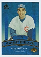 Billy Williams 2005 UD Legendary Reflections BLUE Parallel SP/75 #159 HOF