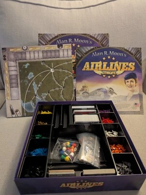 Airlines Europe board game, Alan Moon, out of print - Image 1 of 4