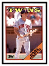 1988 Topps #578 GARY GAETTI Minnesota Twins ~D7C