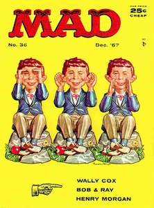 MAD Magazine #36 - December 1957 - Cover Poster - Picture 1 of 1