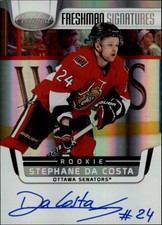 2011-12 Certified Senators Hockey Card #178 Stephane Da Costa Rookie Auto