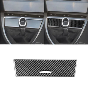 Carbon Fiber Console Storage Box Panel Cover For 2004-2010 BMW 6 Series E63 E64 - Picture 1 of 8