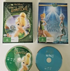 U GET BOTH Walt Disney TINKER BELL & SECRET OF THE WINGS DVD R4 FREE POST - Picture 1 of 2