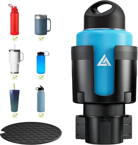 Car Cup Holder Expander – Adjustable Offset Extender for Large Bottles & Drinks - Picture 1 of 12