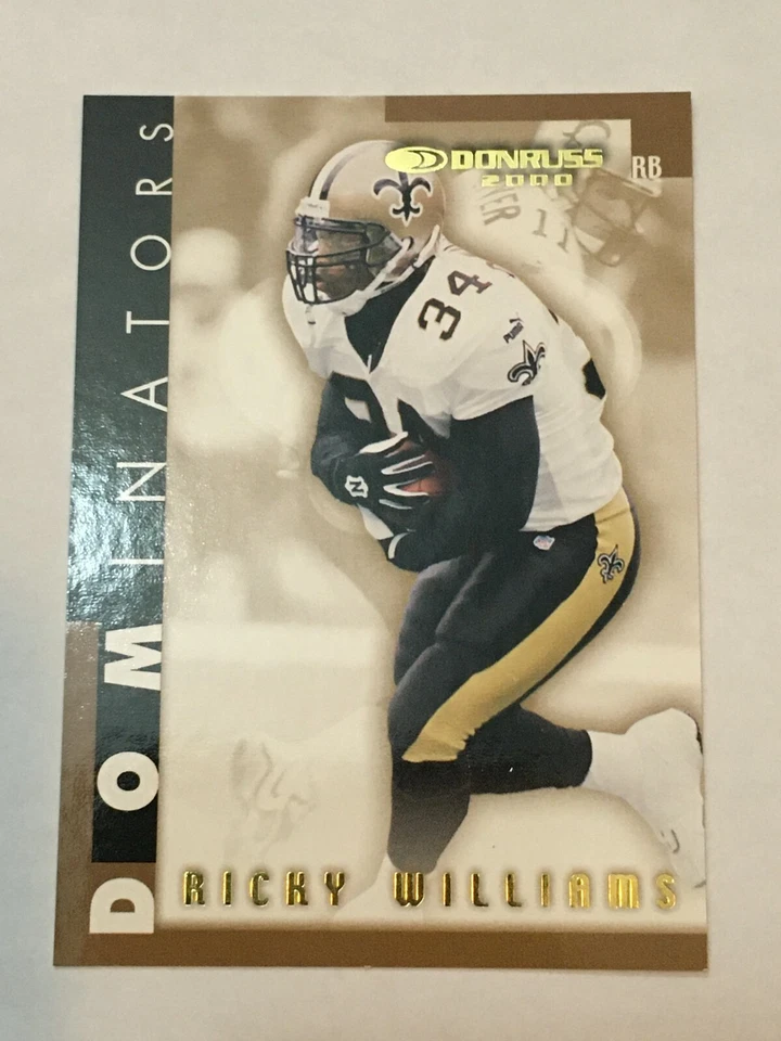 Ricky Williams 2000 Donruss Dominators #D-17 #ed 3886/5000! New Orleans Saints  - Image 1 of 2