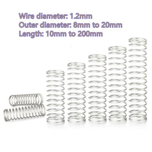 Compression Spring Wire Diameter 1.2mm A2 Stainless Steel Pressure Small Spring - Picture 1 of 24