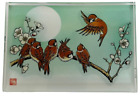 Kodomo Acrylic Mounted Rubber Stamp Jolly Sparrow Birds on Branch Cherry Blossom