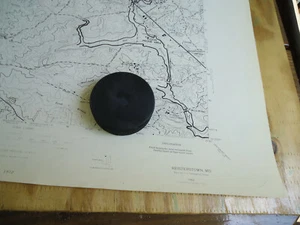 Reisterstown MD map of flood prone areas circa 1972 US Dept of the Interior - Picture 1 of 2