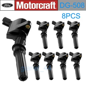 8PCS Motorcraft Ignition Coils DG508 For Ford F150 4.6L 5.4L 6.8L F250 - Picture 1 of 9