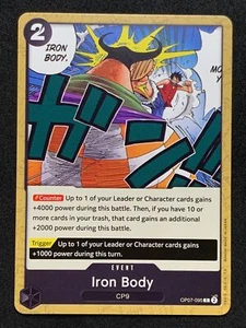 One Piece OP07-095 Iron Body English - 500 Years In The Future - Picture 1 of 2