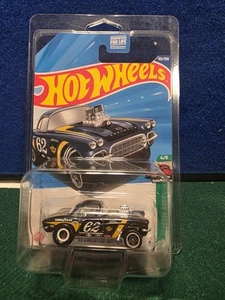 Hot Wheels 2025 J Case Super Treasure Hunt '62 Corvette Gasser W/ protector - Picture 1 of 6