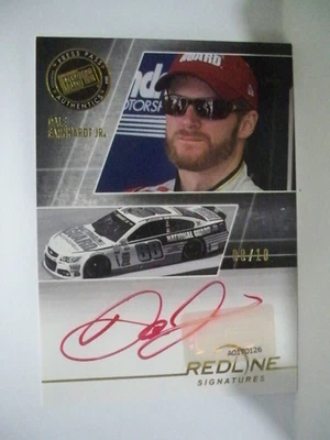 Dale Earnhardt Jr. 2014 Press Pass Redline Signature Red - Image 1 of 2