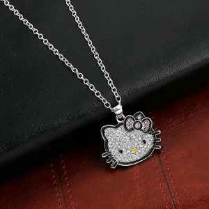 Hello Kitty Kids Necklace Stainless Steel 316 Silver Disney Children Ladies Chain - Picture 1 of 3