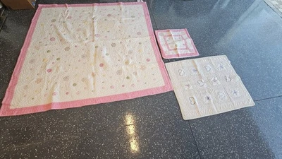 Girls Pottery Barn Kids & Bright Futures Quilts 86x86 & 35x43, 25x25 Pillow Case - Image 1 of 4