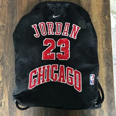 Bolso Mochila Nike Michael Jordan Chicago Bulls #23 Malla con Cordón NBA Foto 1 de 4