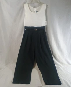Vtg John Roberts Womens Jumpsuit 4P Sleeveless Wide Leg Retro Minimalist - Picture 1 of 12