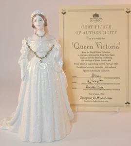 Coalport Royal Brides Figurine Queen Victoria 150th Anniversary + Cert Excellent - Picture 1 of 10