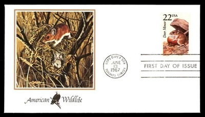 Mayfairstamps US FDC 1987 Deer Mouse First Day Cover aau_67211 - Image 1 of 2