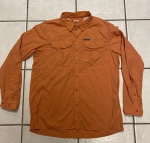 Simms Guide Series Hemd Herren L ORANGE Angeln Wandern belüftet Nylon Stretch - Bild 1 von 9