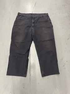 Vintage Carhartt Dungaree Fit Pants 38 28 Y2K Blue B11 PTB Workwear Baggy Grunge - Picture 1 of 9