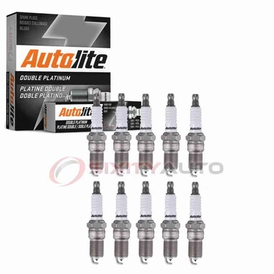 10 bujías Autolite doble platino para Ford F-250 Super ca 1999-2004 Foto 1 de 4