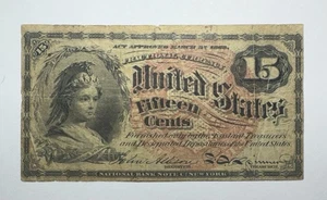15 Cent US Fractional Currency, 4th. Series - Picture 1 of 2