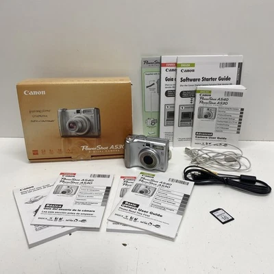 Canon PowerShot A530 5.0MP Compact Digital Camera - Image 1 of 4