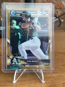 SEAN MURPHY 1st Gold /50 2018 Bowman Chrome Athletics Braves All Star Catcher - Picture 1 of 1