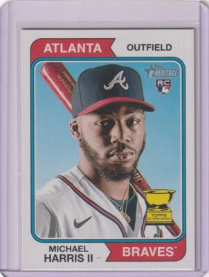 Michael Harris II Rookie card Gold Cup 2023 Topps Heritage - Image 1 of 2