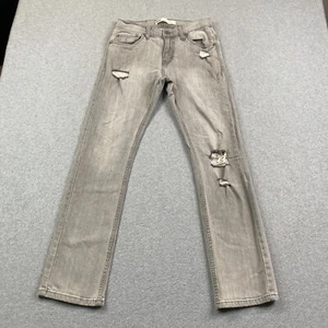 Levis 511 Jeans Boys 14 Reg 27x27 Slim Stretch Gray Denim Youth Casual School - Picture 1 of 21