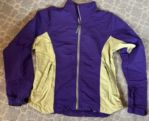IBEX Womens Purple Full Zip Schoeller Skifans Softshell Jacket Size Large - Picture 1 of 9