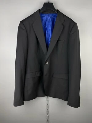 Just Cavalli Mens Luxury Wool Polyester Black Button Casual Jacket Sz 50 / M - Image 1 of 4