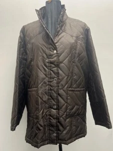 Chocolate Brown Padded Coat Size 26 - Picture 1 of 1