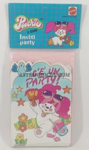 POOCHIE INVITI PARTY MATTEL VINTAGE 1985 NEW IN SEALED BOX - Picture 1 of 3