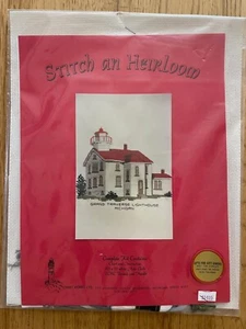 Michigan Lighthouse Cross Stitch Kit Grand Traverse Chart works Ltd NEW heirloom - Picture 1 of 4