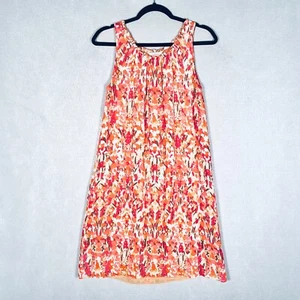 Sundance Dress Womens S Red Silk Sleeveless Floral Pullover Mini - Picture 1 of 12