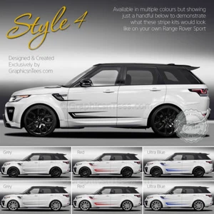 Range Rover Sport Custom Side Stripe Stickers - 16 Colour Choices - 04 - Picture 1 of 2