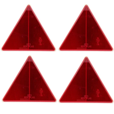 4 Stück Dreieck, Rückstrahler, Reflektor, Zertifiziert Maße  157 x 138 x 7,3mm - Bild 1 von 4