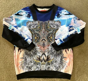 Clover Canyon Neoprene Crystal Corset Sweatshirt Size M Retail $225 - Picture 1 of 5