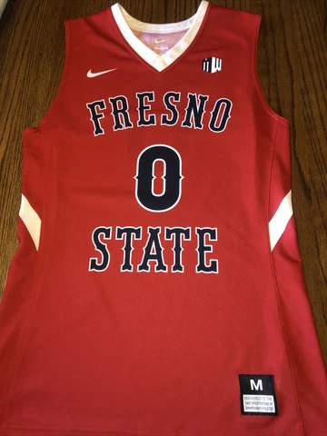 Nike Fresno State Bulldogs Gameworn Team Issued Basketball Jersey M PE Player Cover