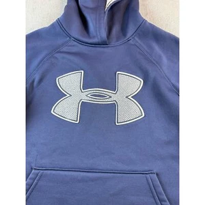 Youth small Long Sleeve UA Armour Fleece Big Logo Hoodie - Picture 1 of 7
