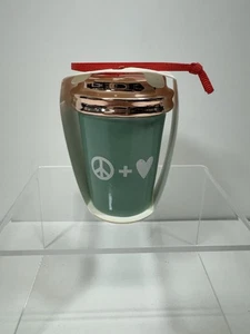 Taza de café Starbucks Mint Heart Love Peace Limited colgante adorno de cerámica 2017 - Imagen 1 de 2