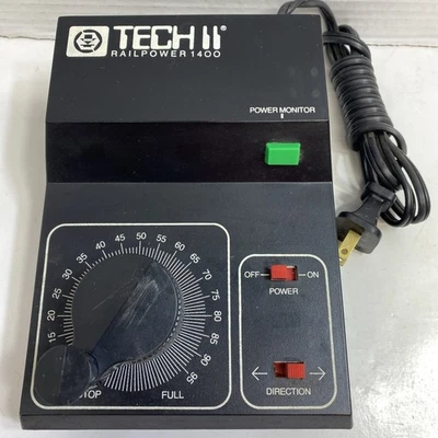 MRC TECH II RAILPOWER 1400 POWER SUPPLY FOR HO N SCALE TRAINS PACK TESTED GOOD - Image 1 of 4