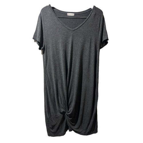 VETEMENTS Abito Altar'd State medio Lillian Heather antracite burro morbido t shirt elasticizzato