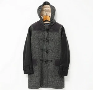 COMME des GARCONS HOMME Duffel coat Size XS AD2014 Long Leather Corduroy Dif... - Picture 1 of 7