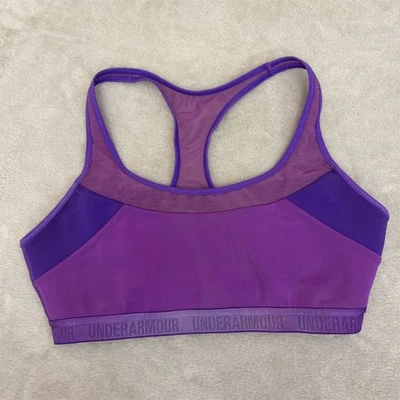 Under Armour Women's Breathe Sports Bra Purple Unpadded Size Small - Image 1 of 4